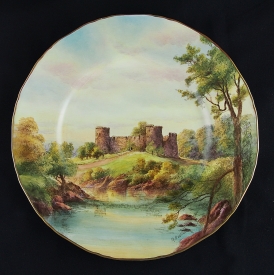 Royal Worcester古堡盤